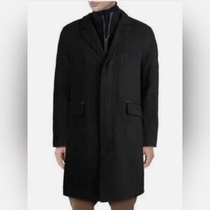 Cole Haan Men's Black Trench Coat